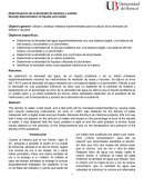 Determinación de la densidad de líquidos y solidos