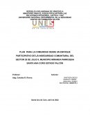 PLAN PARA LA COMUNIDAD DESDE UN ENFOQUE PARTICIPATIVO DE LA INSEGURIDAD COMUNITARIA, DEL SECTOR 28 DE JULIO II, MUNICIPIO MIRANDA PARROQUIA SANTA ANA CORO ESTADO FALCÓN
