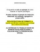 REPORTE DE ENTREVISTA CLINICA