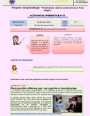 Actividad de aprendizaje N° 03 “Súmate a la lucha contra la corrupción”