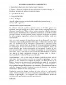 REGISTRO NARRATIVO O ANECDÓTICO