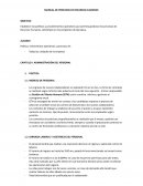MANUAL DE PROCESOS DE RECURSOS HUMANOS