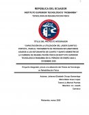 Proyecto Integrador, previo a la obtención del Títulos de Tecnología en Rehabilitación Física