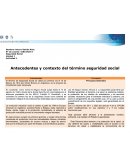 Antecedentes y contexto del término seguridad social