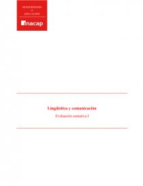 Evaluación sumativa I Propuestas lingüísticas. Página 1