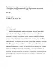 El poder económico subyuga la vida de los pueblos indígenas. Página 1