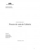 Proceso de venta de Cafetería
