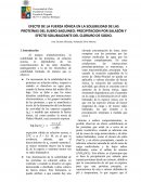 EFECTO DE LA FUERZA IÓNICA EN LA SOLUBILIDAD DE LAS PROTEÍNAS DEL SUERO SAGUINEO