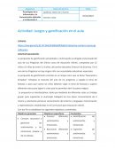 Actividad: Juegos y gamificación en el aula