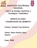 Reporte de video: Conservación del momento