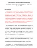 Liderazgo directivo y acompañamiento pedagógico en la competencia docente en la Institución Educativa N° 7093, Villa el Salvador, 2021
