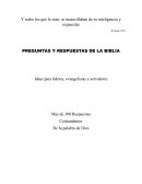 PREGUNTAS Y RESPUESTAS DE LA BIBLIA