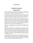 Biodiversidad El origen de las especies Charles Darwin