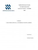 CARACTERIZACIÓN DE LA UNIVERSIDAD NACIONAL ABIERTA