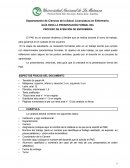 GUÍA PARA LA PRESENTACIÓN FORMAL DEL PROCESO DE ATENCIÓN DE ENFERMERÍA