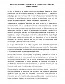 ENSAYO APRENDIZAJE Y CONSTRUCCIÓN DEL CONOCIMIENTO