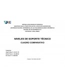 NIVELES DE SOPORTE TÉCNICO CUADRO COMPARATIVO