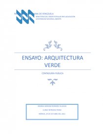 Ensayo sobre arquitectura verde. Página 1