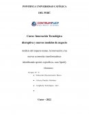 Innovación Tecnológica disruptiva y nuevos modelos de negocio. Spotify