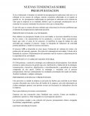 NUEVAS TENDENCIAS SOBRE PRESUPUESTACION