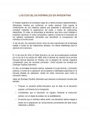 LAS ESCUELAS NORMALES EN ARGENTINA