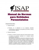 Normas para entidades paraestatales del gobierno de Sonora