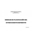 PLANIFICACION DE ENTRENAMIENTO DEPORTIVO