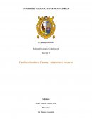 Cambio climático: Causas, evidencias e impacto