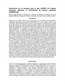 Creacion de un mutante de fragaria ananassa