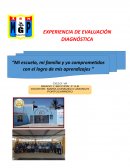 EXPERIENCIA DE EVALUACIÓN DIAGNÓSTICA