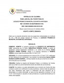 REPÚBLICA DE COLOMBIA RAMA JUDICIAL DEL PODER PÚBLICO