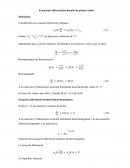 Ecuaciones diferenciales lineales de primer orden