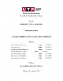 ANALISIS SISTEMATICO DE LAS CLASES DE DERECHO