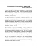 Una lectura marxista de la crisis estructural del capitalismo actual