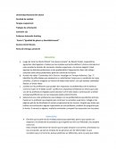 Igualdad de género y diversidad sexual