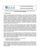Laboratorio 8. Determinación de nitrógeno total en muestra de harina de leguminosas y/o cereales por el método de Kjeldahl