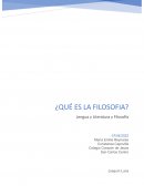 ¿Que es la filosofia?