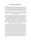 Dolor por mi patria