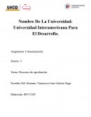 Discurso de aprobación