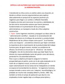 Crítica a los autores de la ADE clásica. Página 1