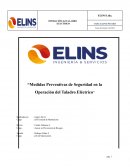 “Medidas Preventivas de Seguridad en la Operación del Taladro Eléctrico”