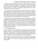 Hacia la construcción de un saber territorial