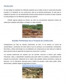 Estudios Preliminares de un Proyecto de Construcción