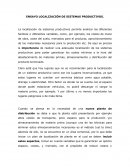 ENSAYO LOCALIZACIÓN DE SISTEMAS PRODUCTIVOS