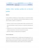 Analisis critico narrativo de un discurso