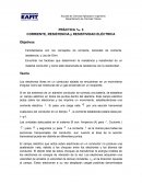 PRÁCTICA No. 3 CORRIENTE, RESISTENCIA y RESISTIVIDAD ELÉCTRICA