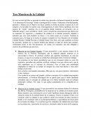 Tres maestros de la calidad