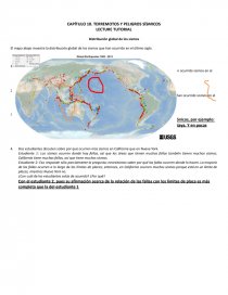 TERREMOTOS Y PELIGROS SÍSMICOS LECTURE. Página 1