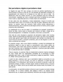 Del periodismo digital al periodismo ideal