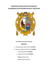 LAS EMPRESAS CON PLATAFORMA DIGITALES Y TRIBUTACIÓN. Página 1